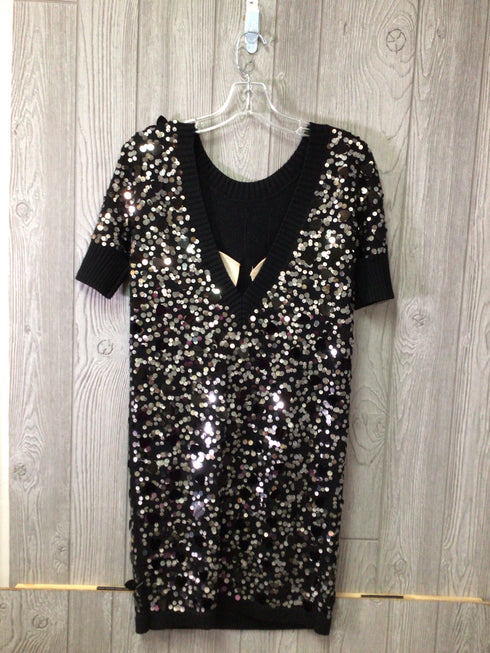 Moschino Wool Sequined Knit Dress Size Small